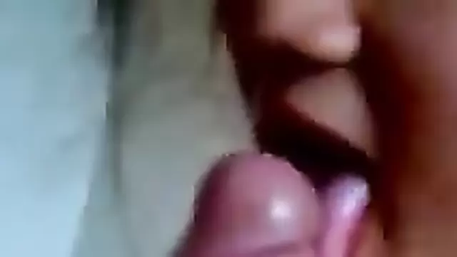 A teen Kyrgyz girl gives a nice blowjob to a guy