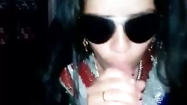 Glasses-clad brunette gives a passionate blowjob to a Kyrgyzstani